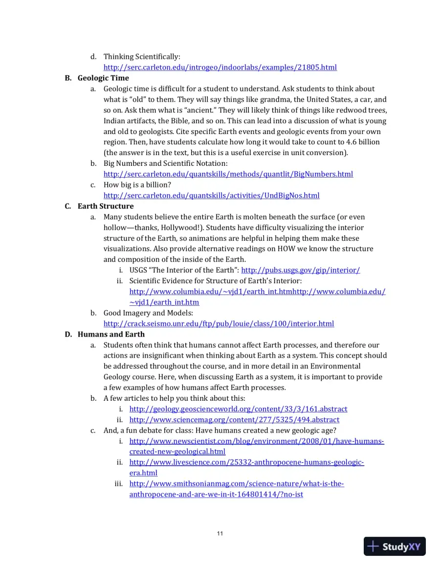 Solution Manual for Earth: An Introduction to Physical Geology, 12th Edition, page 12