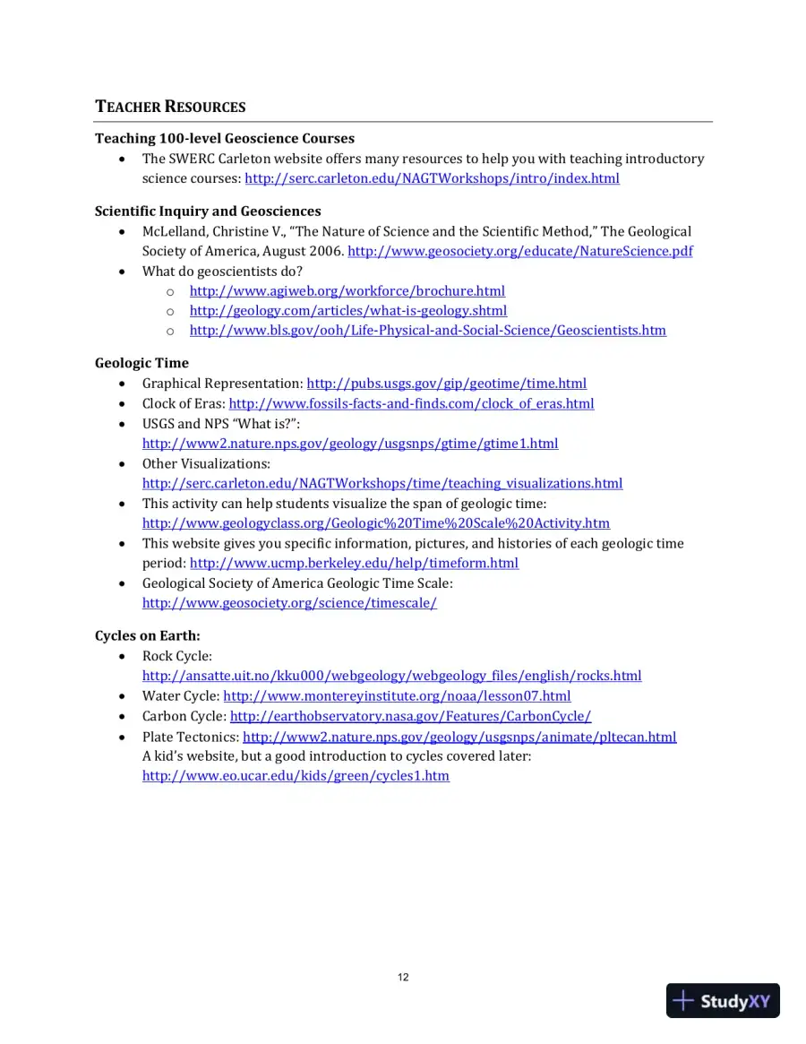 Solution Manual for Earth: An Introduction to Physical Geology, 12th Edition, page 13