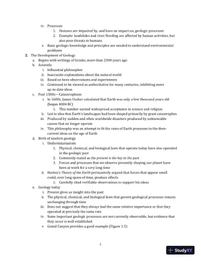 Solution Manual for Earth: An Introduction to Physical Geology, 12th Edition - Page 3 preview image