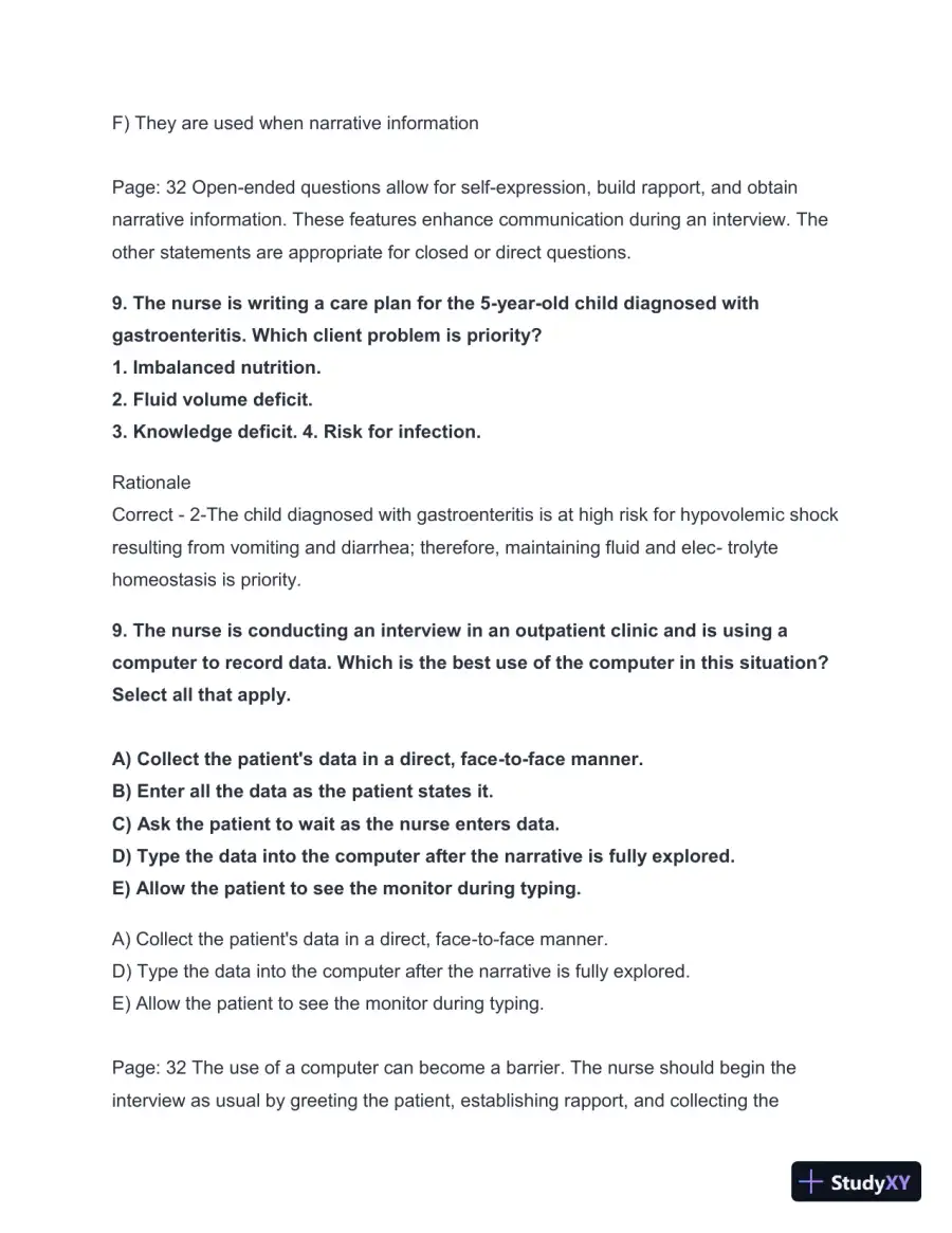2024-2025 HESI A2 Critical Thinking with Answers (124 Solved Questions), page 10