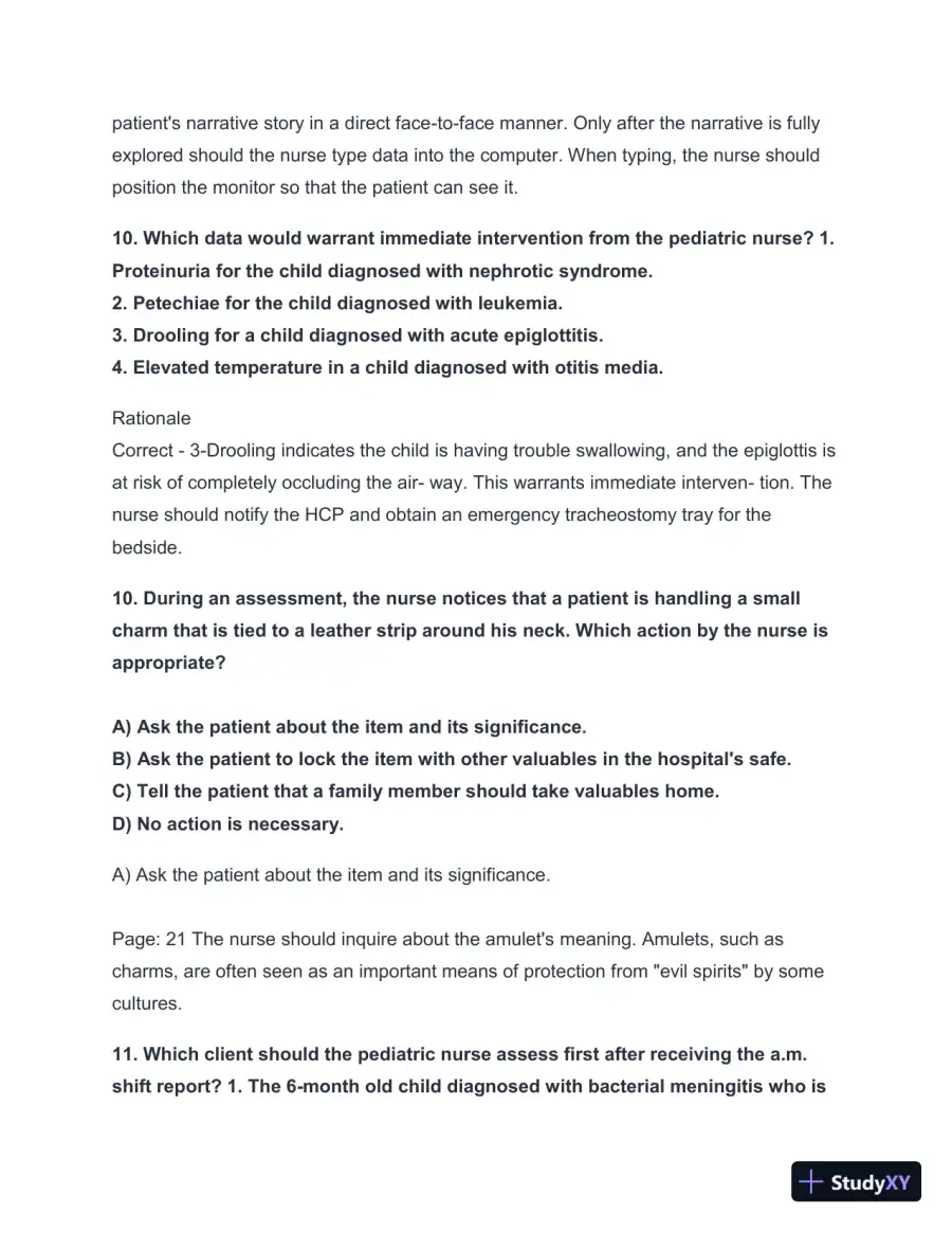 2024-2025 HESI A2 Critical Thinking with Answers (124 Solved Questions), page 11