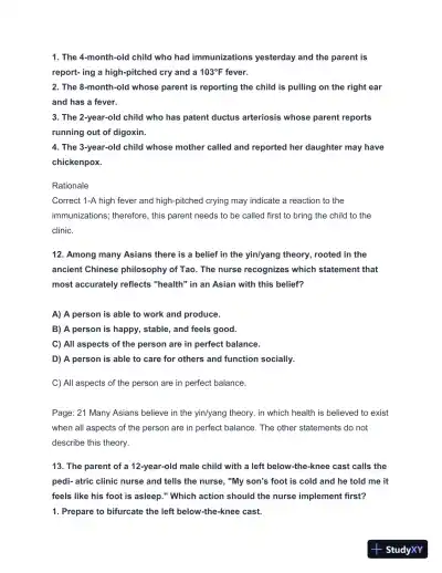 2024-2025 HESI A2 Critical Thinking with Answers (124 Solved Questions) - Page 13 preview image