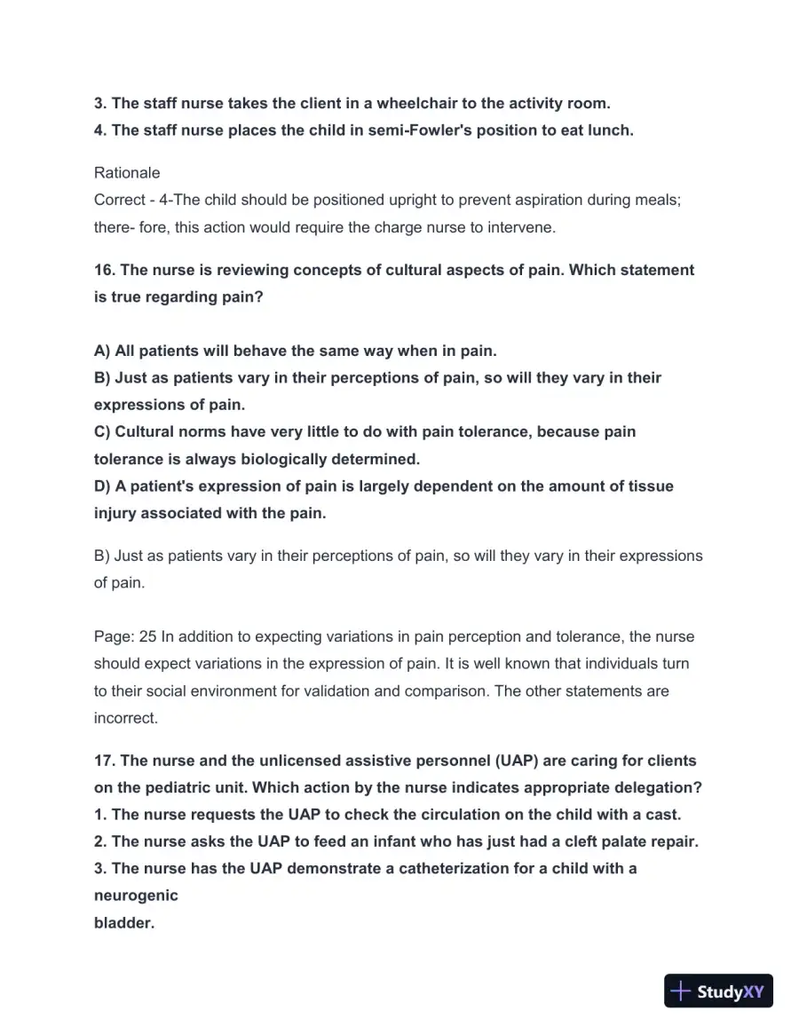 2024-2025 HESI A2 Critical Thinking with Answers (124 Solved Questions), page 17