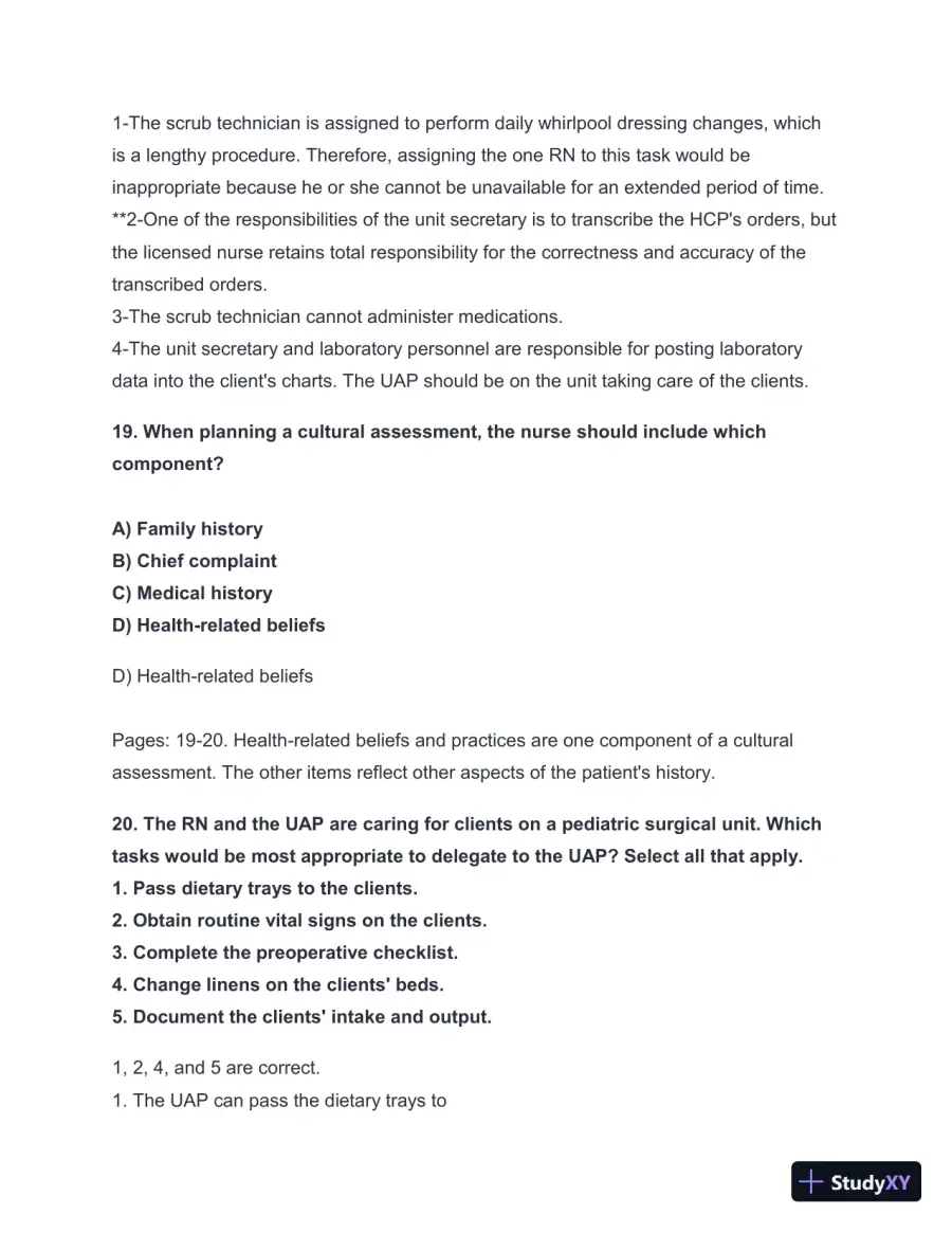 2024-2025 HESI A2 Critical Thinking with Answers (124 Solved Questions), page 20