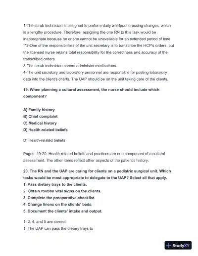 2024-2025 HESI A2 Critical Thinking with Answers (124 Solved Questions) - Page 20 preview image