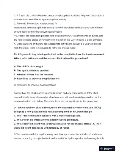 2024-2025 HESI A2 Critical Thinking with Answers (124 Solved Questions) - Page 24 preview image