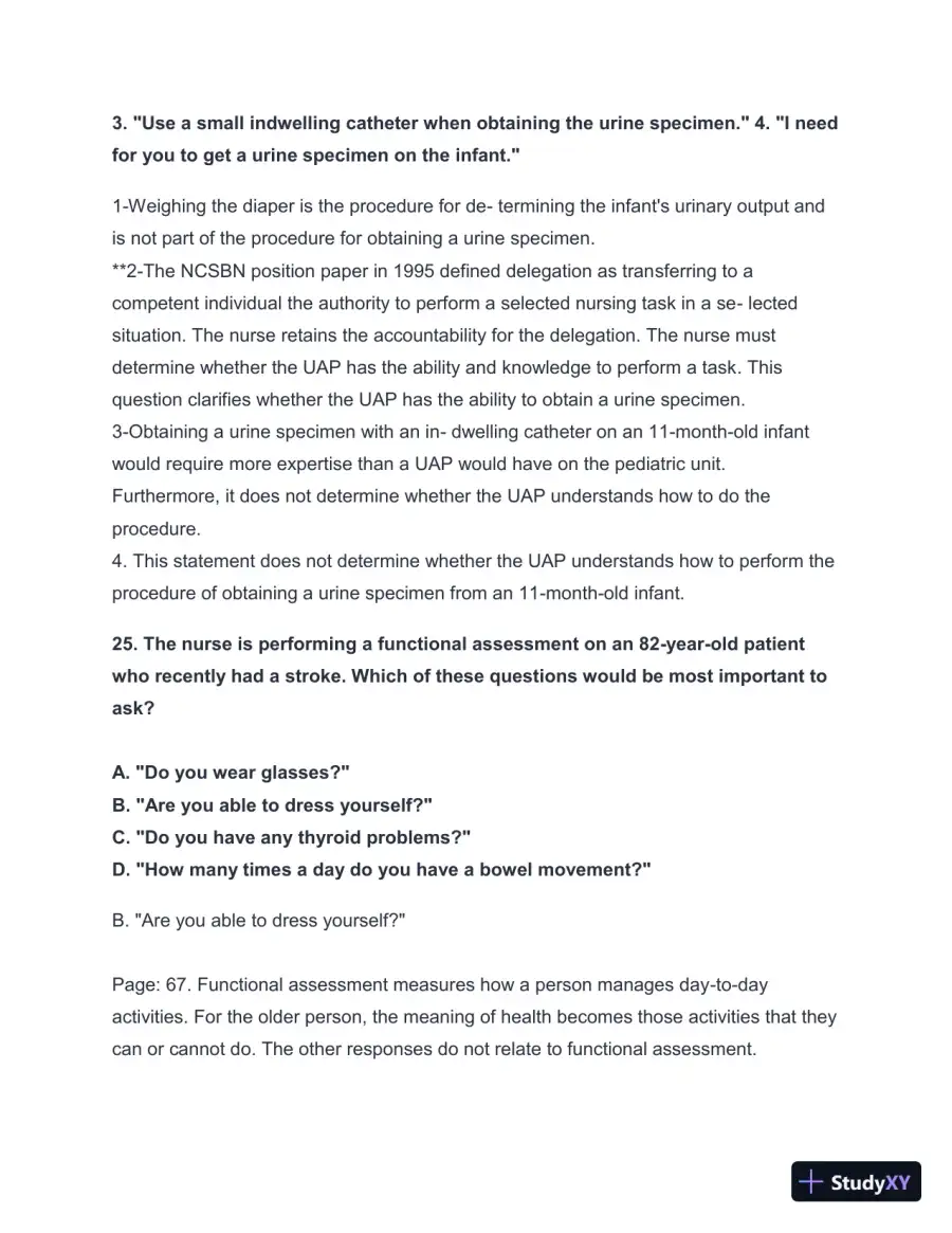 2024-2025 HESI A2 Critical Thinking with Answers (124 Solved Questions), page 26