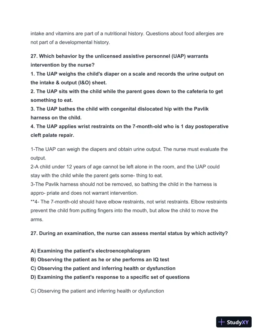 2024-2025 HESI A2 Critical Thinking with Answers (124 Solved Questions), page 28