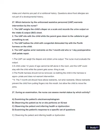 2024-2025 HESI A2 Critical Thinking with Answers (124 Solved Questions) - Page 28 preview image