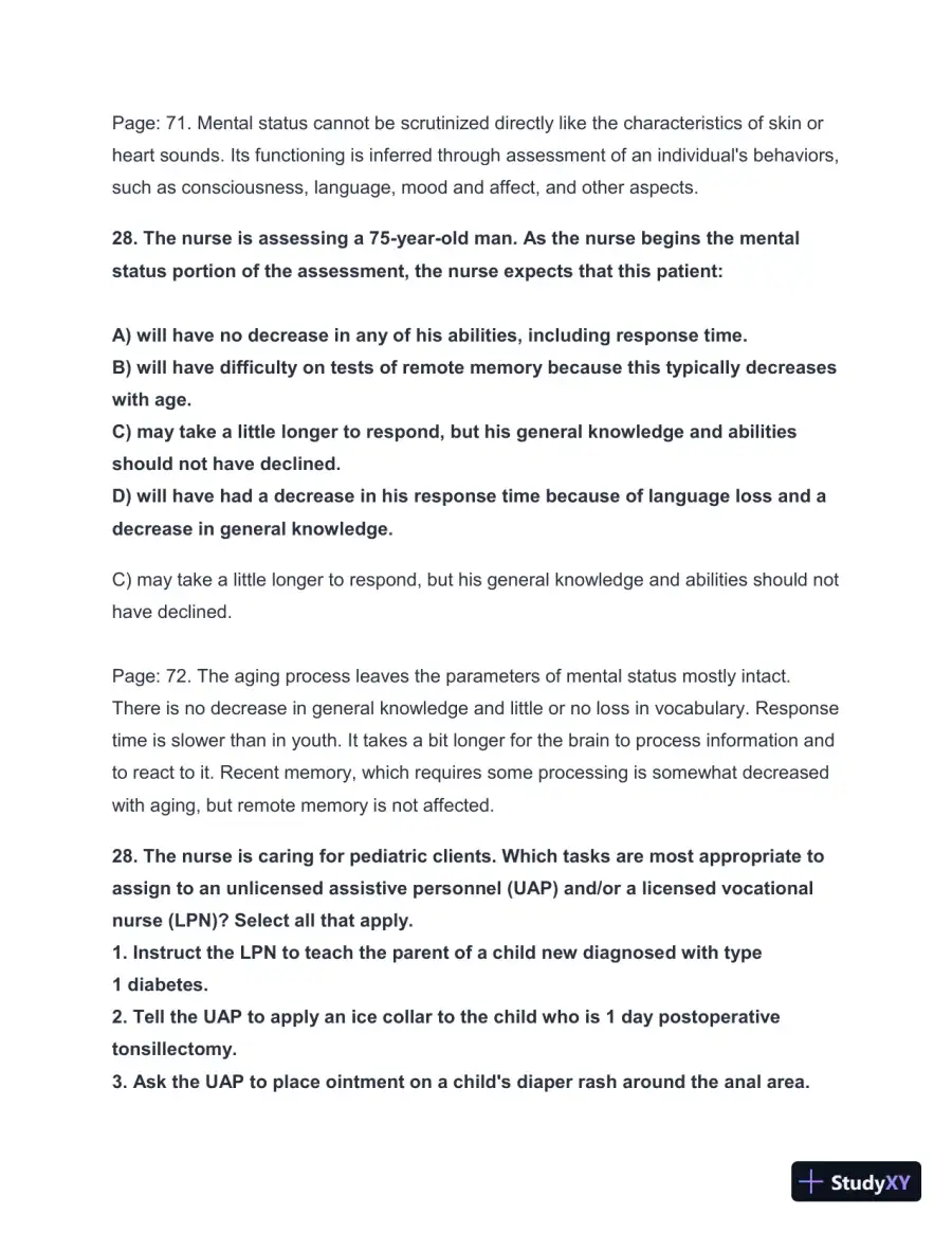 2024-2025 HESI A2 Critical Thinking with Answers (124 Solved Questions), page 29