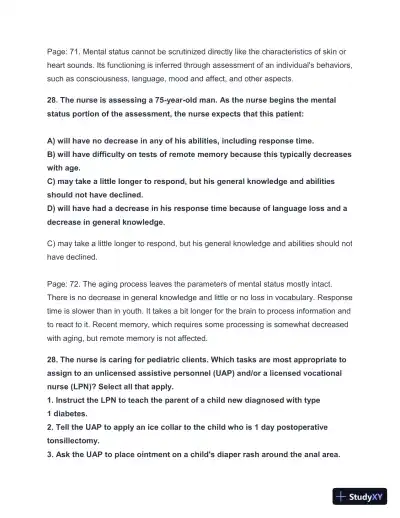 2024-2025 HESI A2 Critical Thinking with Answers (124 Solved Questions) - Page 29 preview image