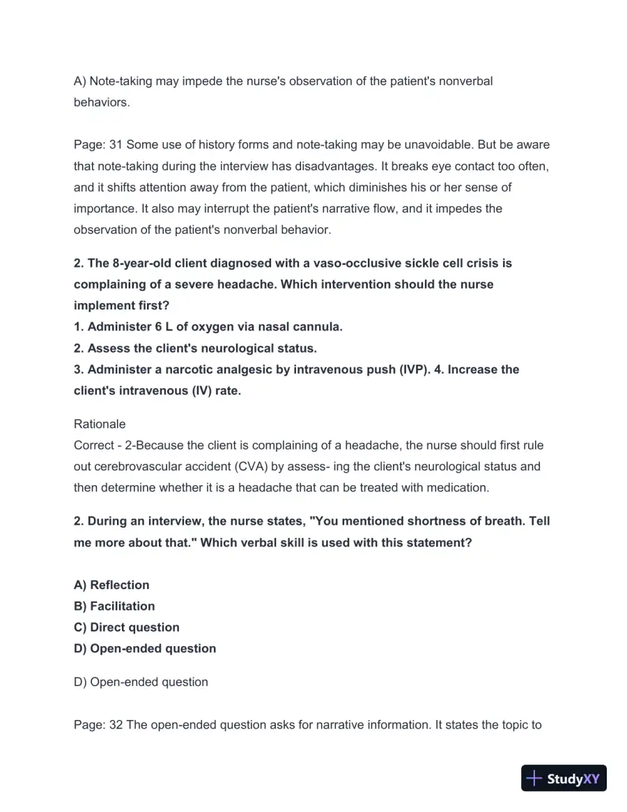2024-2025 HESI A2 Critical Thinking with Answers (124 Solved Questions), page 3