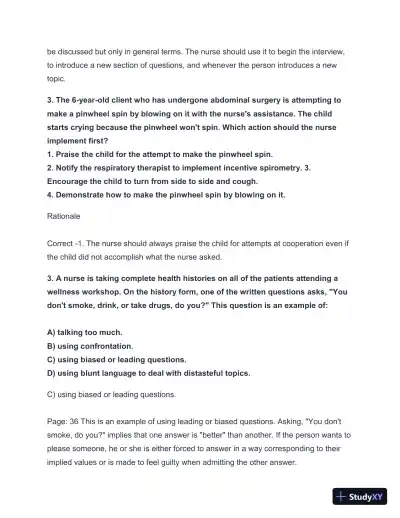 2024-2025 HESI A2 Critical Thinking with Answers (124 Solved Questions) - Page 4 preview image