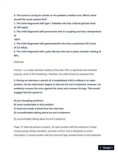 2024-2025 HESI A2 Critical Thinking with Answers (124 Solved Questions) - Page 5 preview image