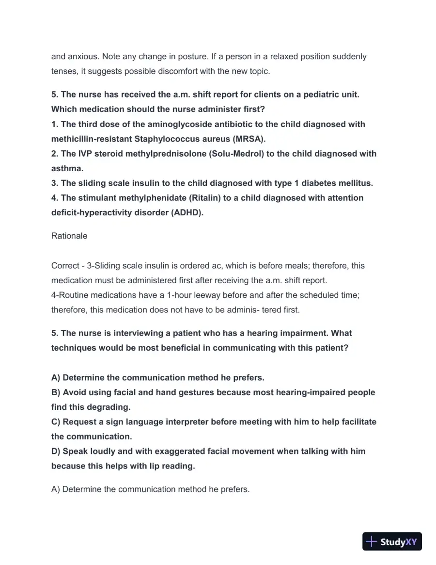 2024-2025 HESI A2 Critical Thinking with Answers (124 Solved Questions), page 6