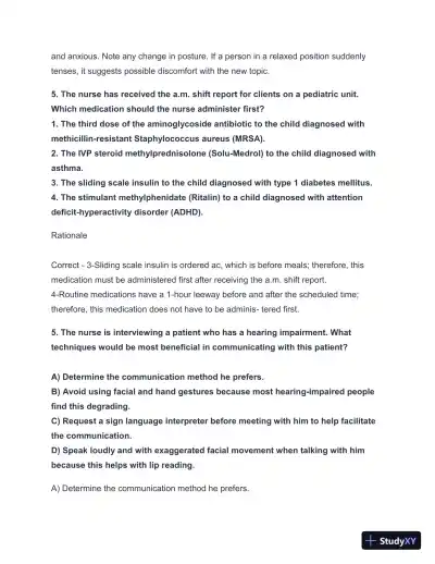 2024-2025 HESI A2 Critical Thinking with Answers (124 Solved Questions) - Page 6 preview image