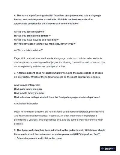 2024-2025 HESI A2 Critical Thinking with Answers (124 Solved Questions) - Page 8 preview image