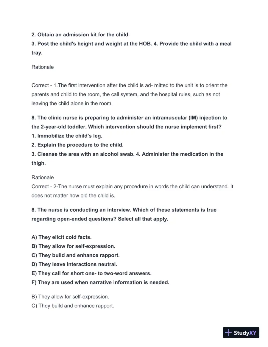 2024-2025 HESI A2 Critical Thinking with Answers (124 Solved Questions), page 9