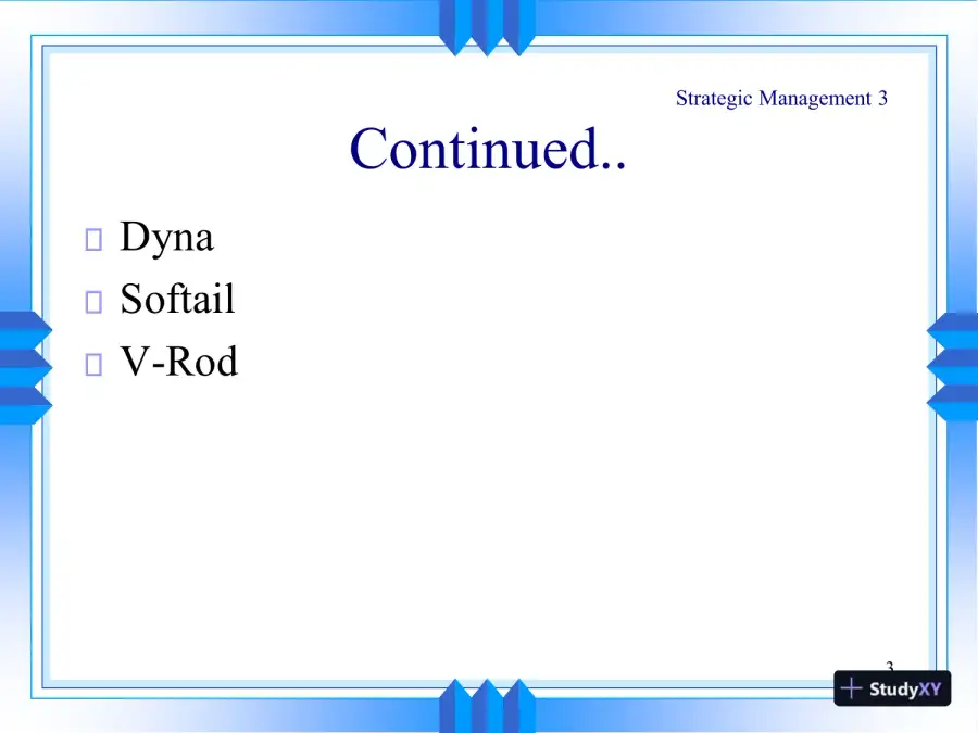 Strategic Assessment Of Harley-Davidson - Strategic Management, page 4