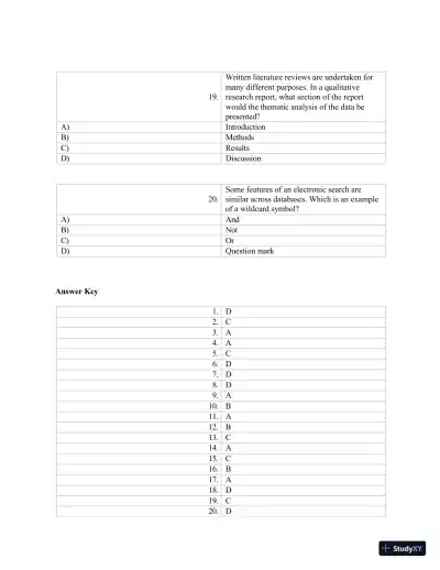 Test Bank for Polit & Beck Canadian Essentials of Nursing Research, 4th Edition (Chapters 1-18) - Page 25 preview image