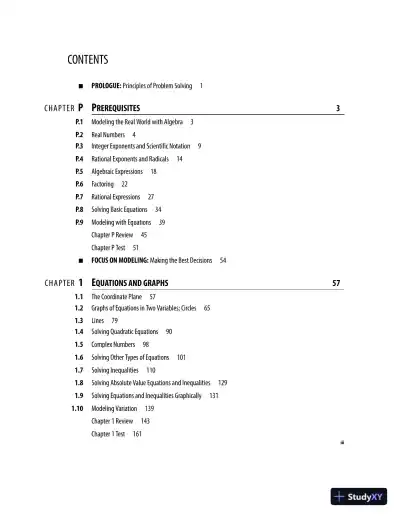 Solution Manual for College Algebra, 7th Edition - Page 1 preview image