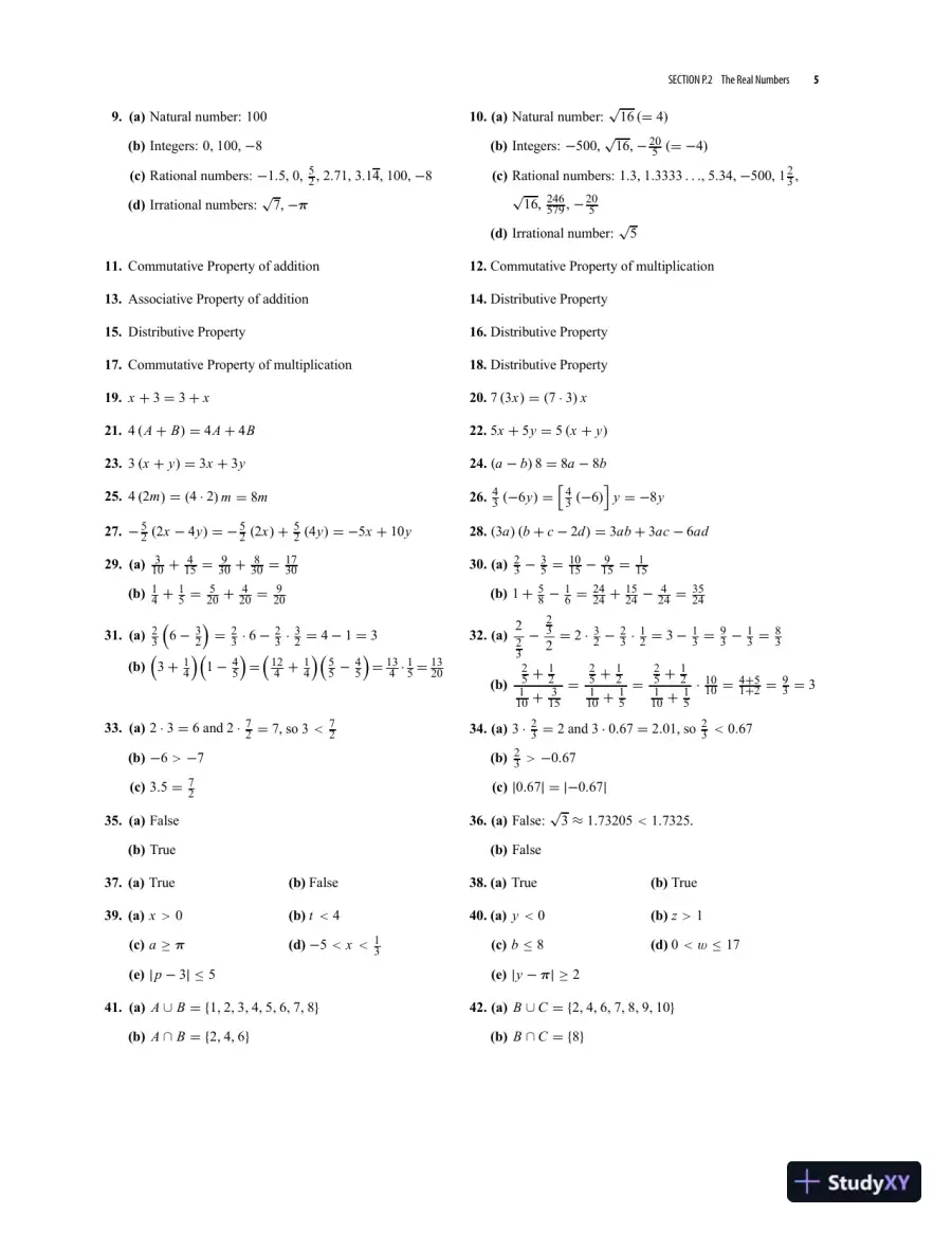 Solution Manual for College Algebra, 7th Edition, page 10