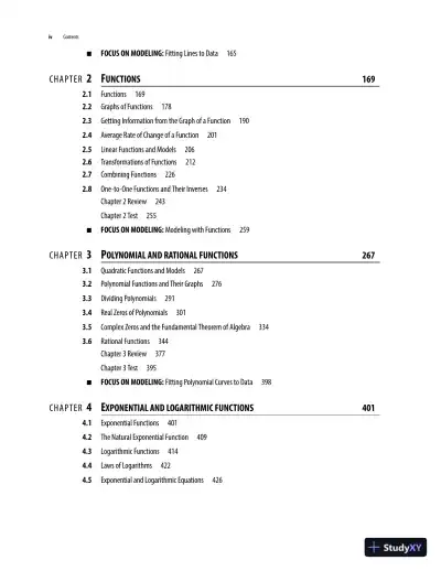 Solution Manual for College Algebra, 7th Edition - Page 3 preview image