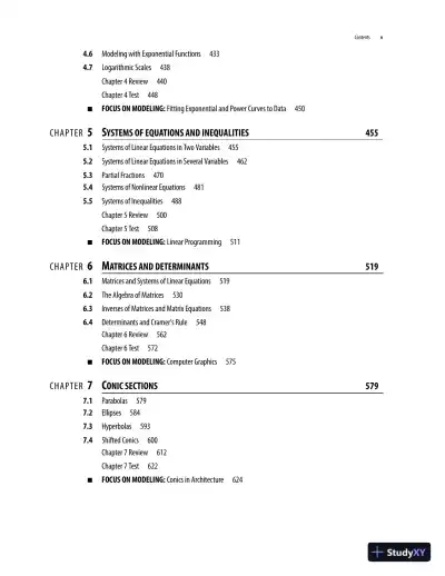Solution Manual for College Algebra, 7th Edition - Page 4 preview image