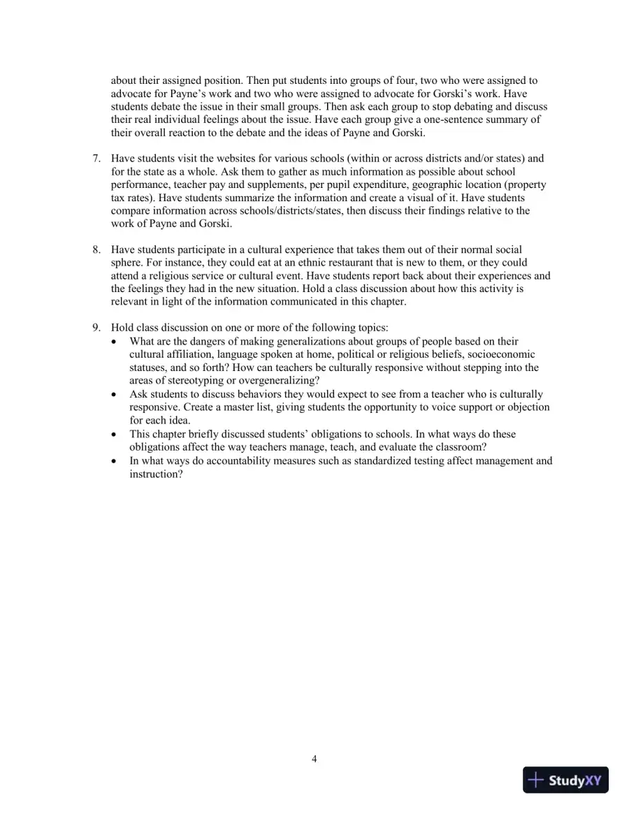 Building Classroom Management: Methods and Models, 12th Edition Test Bank, page 10