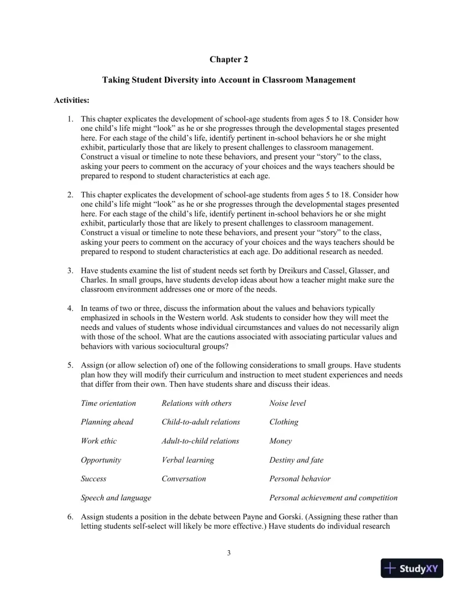Building Classroom Management: Methods and Models, 12th Edition Test Bank, page 9