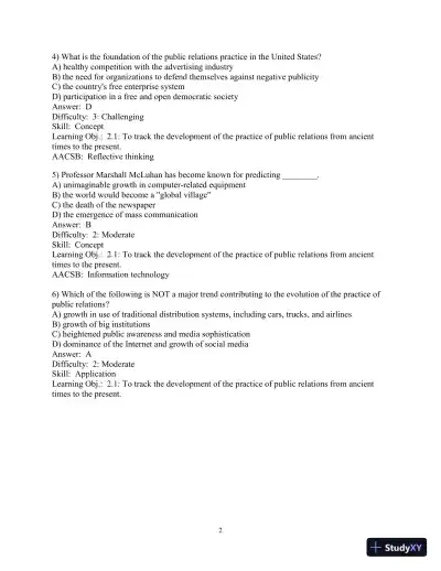 Solution Manual for Practice of Public Relations, The, 13th Edition - Page 21 preview image