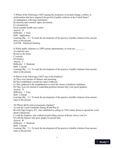 Solution Manual for Practice of Public Relations, The, 13th Edition - Page 22 preview image