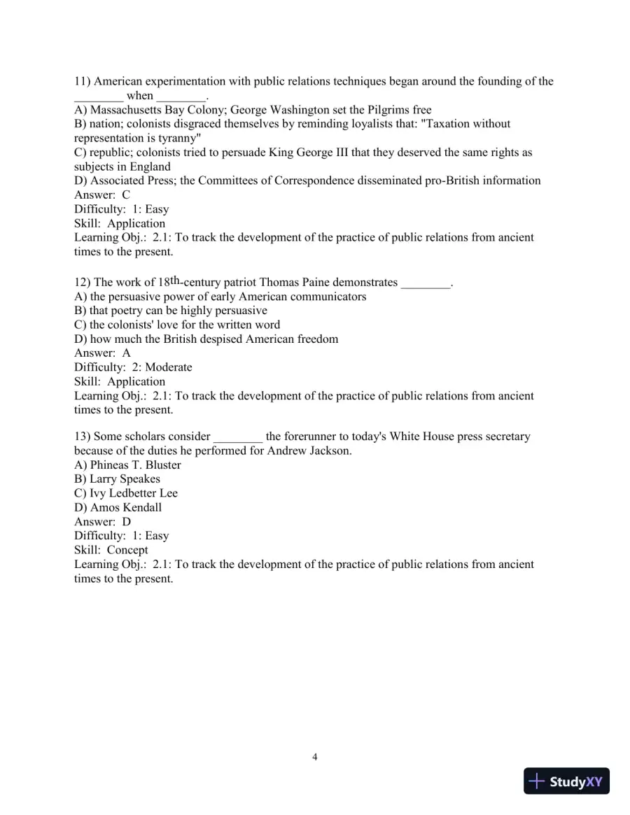 Solution Manual for Practice of Public Relations, The, 13th Edition, page 23
