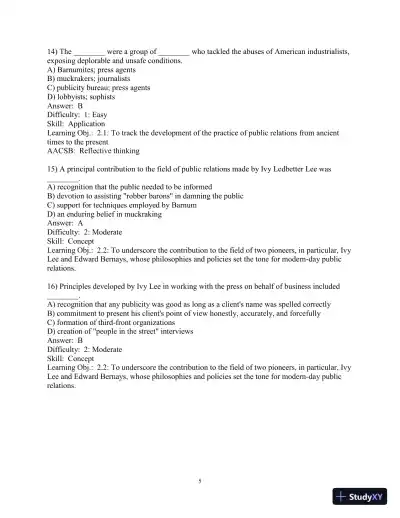 Solution Manual for Practice of Public Relations, The, 13th Edition - Page 24 preview image