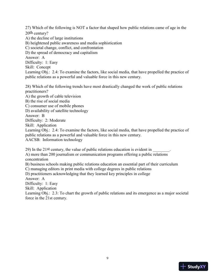 Solution Manual for Practice of Public Relations, The, 13th Edition, page 28