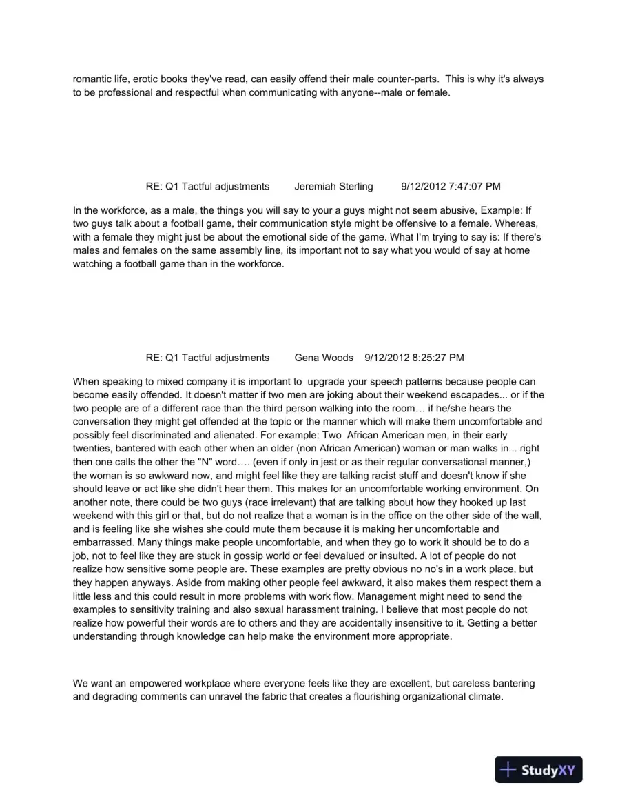 The Impact of Communication Styles, Gender Differences, and Social Trends on Organizational Dynamics, page 4