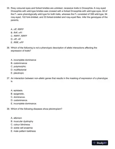 Genetics Second Canadian Edition Test Bank - Page 11 preview image