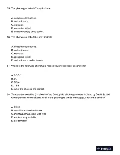 Genetics Second Canadian Edition Test Bank - Page 16 preview image