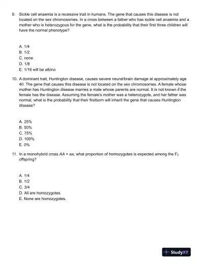 Genetics Second Canadian Edition Test Bank - Page 4 preview image