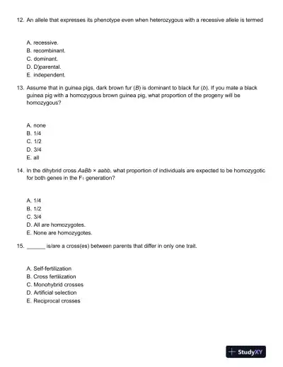 Genetics Second Canadian Edition Test Bank - Page 5 preview image