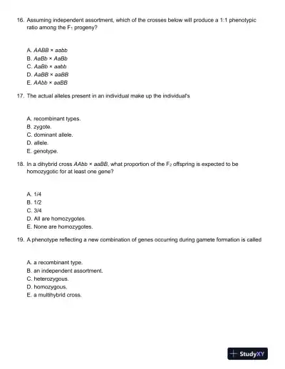 Genetics Second Canadian Edition Test Bank - Page 6 preview image