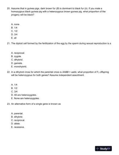 Genetics Second Canadian Edition Test Bank - Page 7 preview image