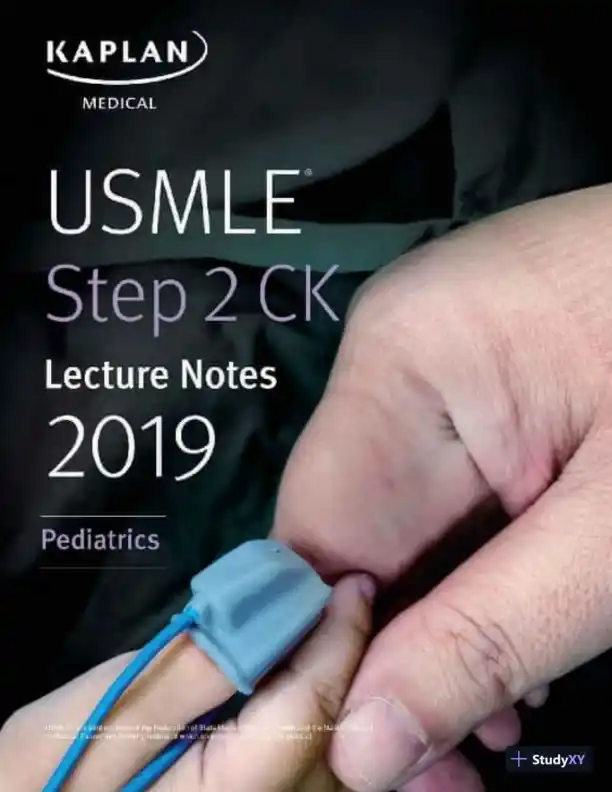 USMLE Step 2 CK Lecture Notes 2019: Pediatrics (2019) - Page 1 preview image