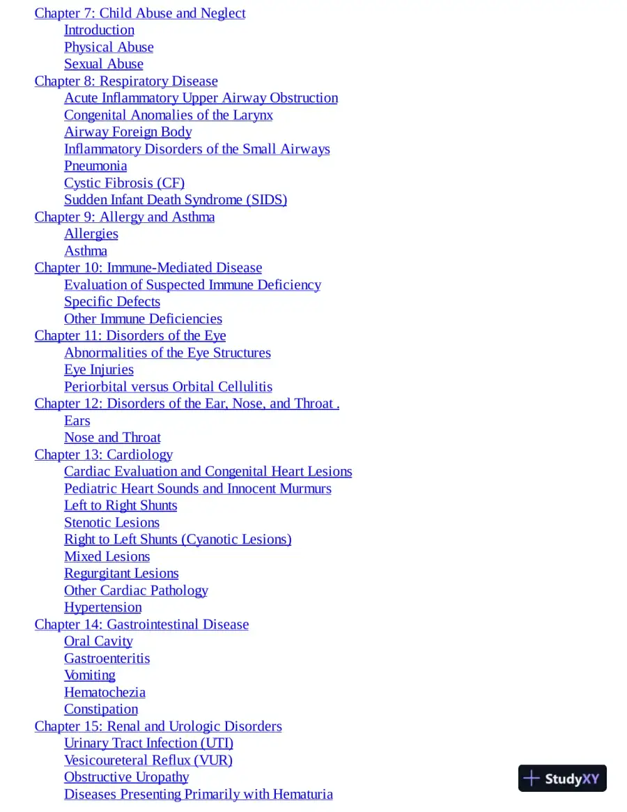 USMLE Step 2 CK Lecture Notes 2019: Pediatrics (2019), page 6