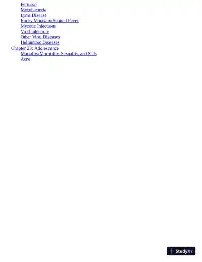 USMLE Step 2 CK Lecture Notes 2019: Pediatrics (2019) - Page 8 preview image