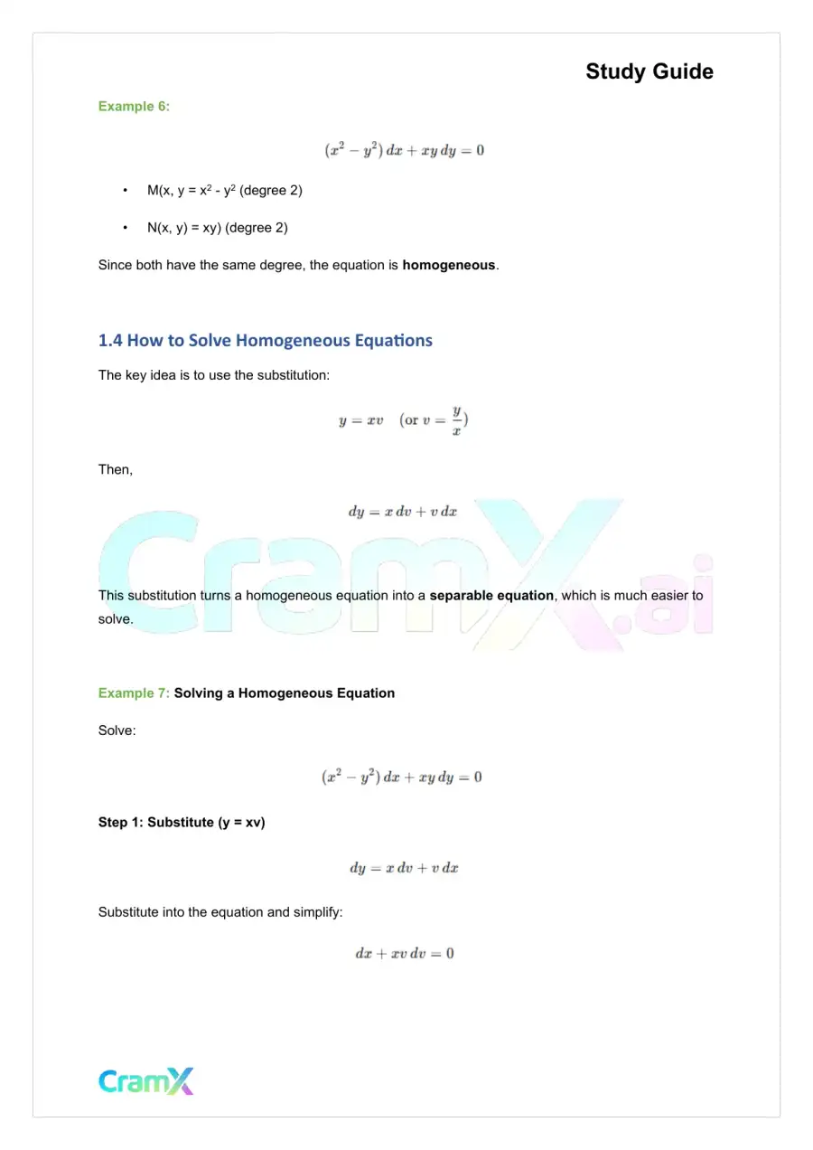 Differential Equations - First-Order Equations, page 3