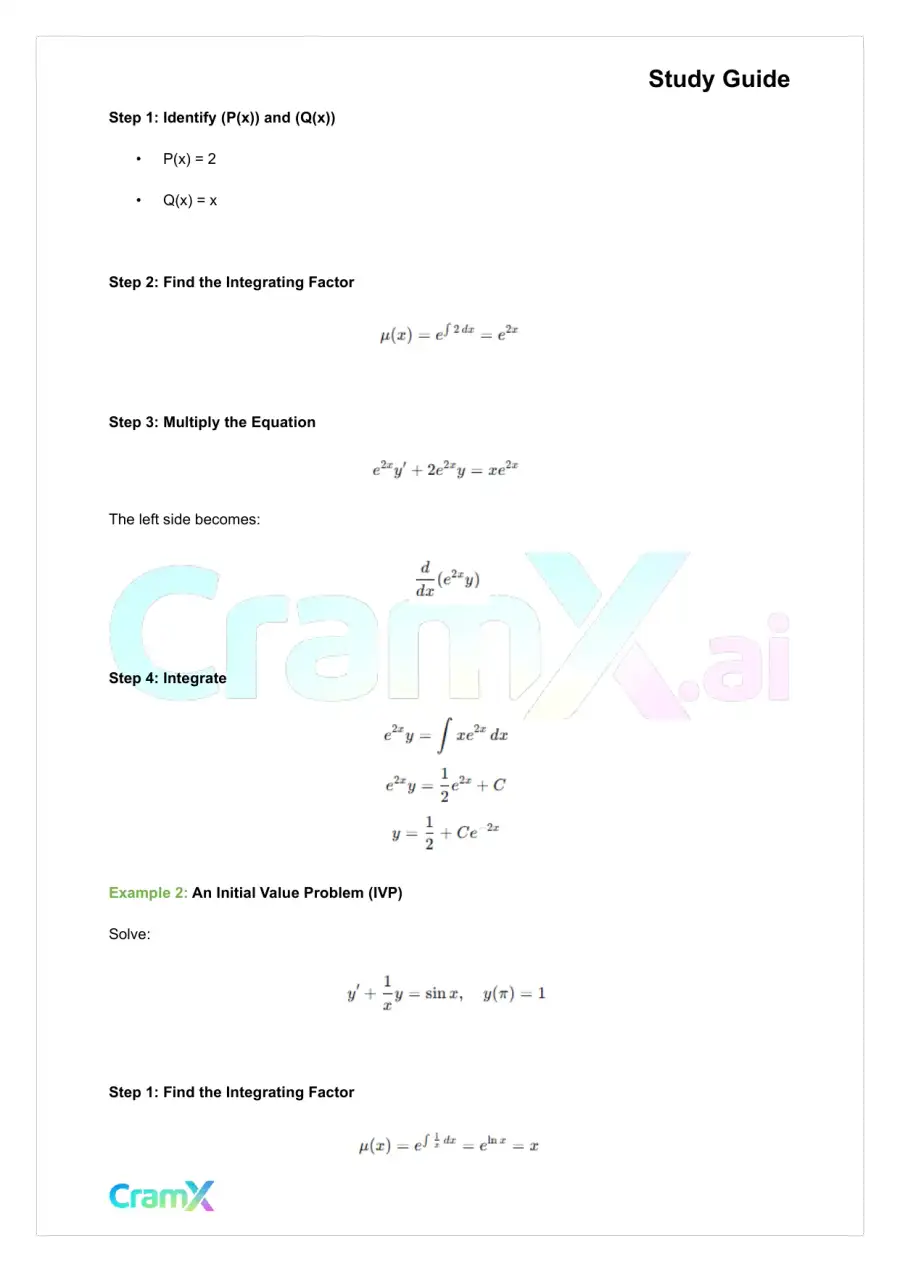 Differential Equations - First-Order Equations, page 8