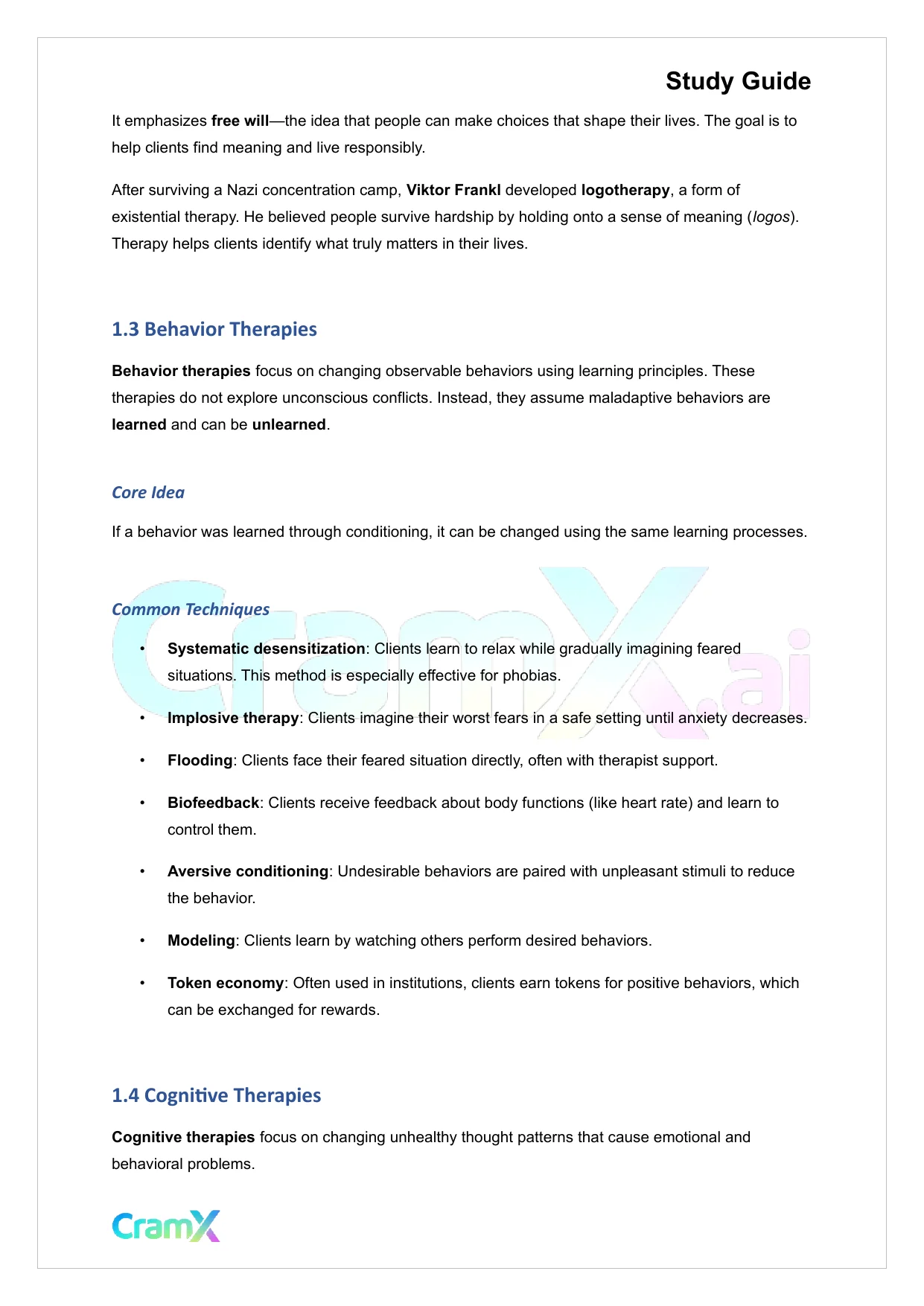 Psychology - Psychology Treatments - Page 3 preview image