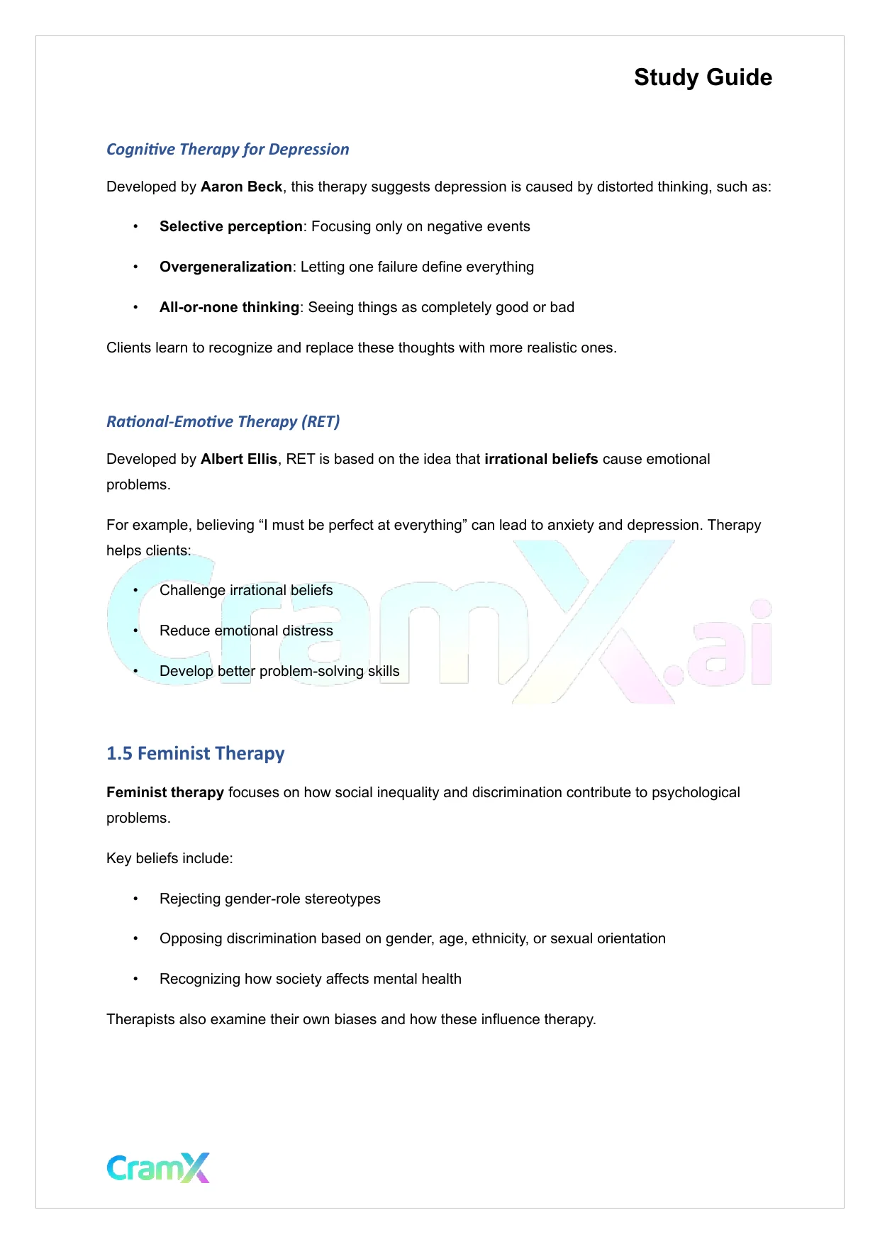 Psychology - Psychology Treatments - Page 4 preview image