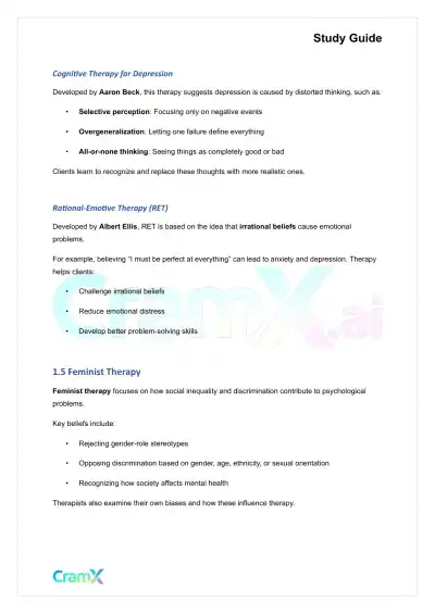 Psychology - Psychology Treatments - Page 4 preview image